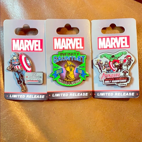Disney Accessories - NEW Run Disney Pins Avengers Inaugural 2015